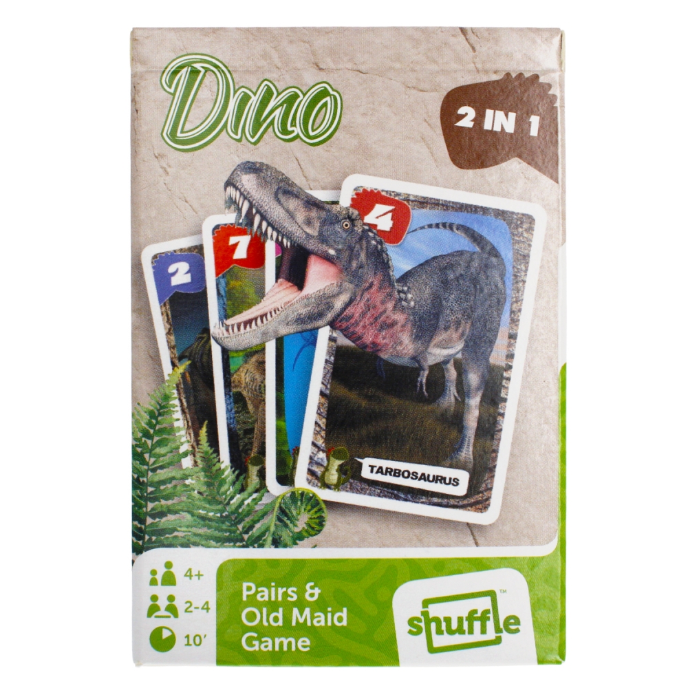 Karty do gry Piotruś i Memo Dinozaury w pudełku Cartamundi