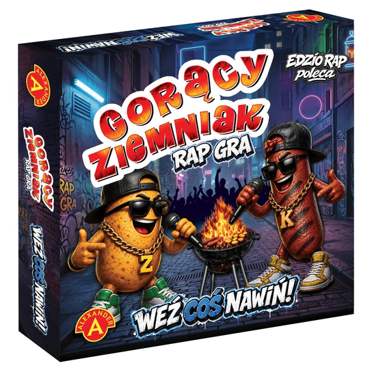 Plansza i elementy gry Gorący Ziemniak Rap ALEXANDER GRY