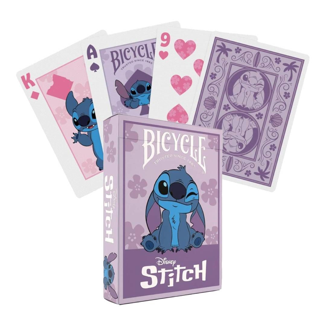 Fioletowa talia kart do gry Disney Stitch Purple z motywem Sticha