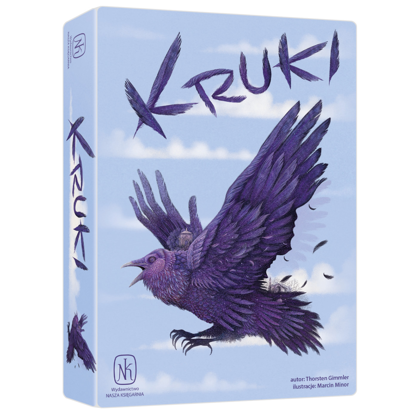 Kruki – dwuosobowa gra karciana NASZA KSIĘGARNIA, plansza i karty w pudełku