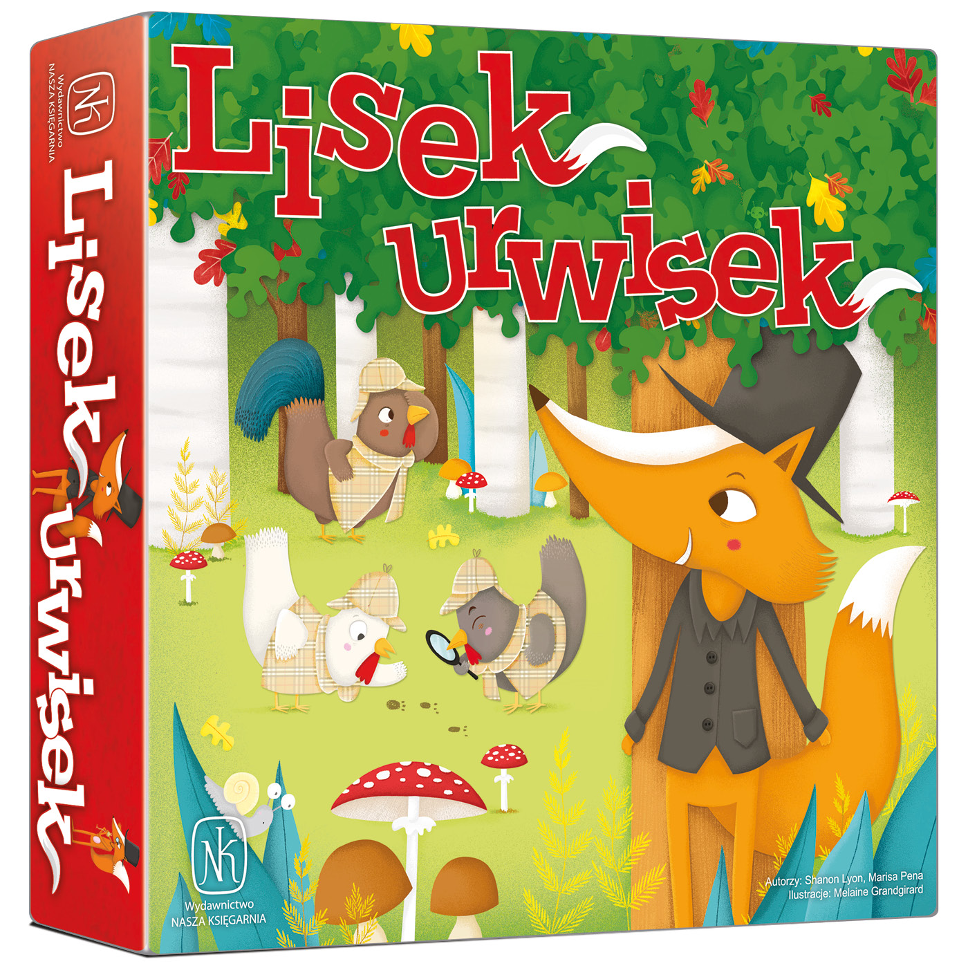 Plansza i elementy gry Lisek Urwisek od NASZA KSIĘGARNIA z unikalnym detektorem