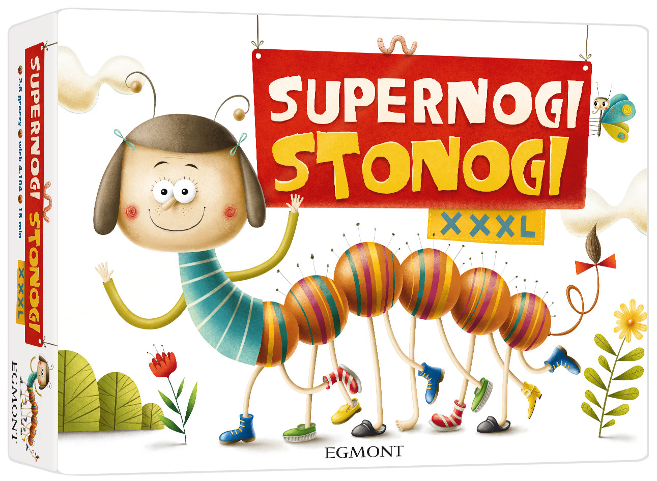 Supernogi Stonogi XXXL wielkoformatowa gra planszowa Egmont PAP