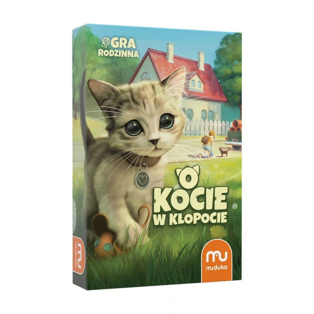 Gra O kocie w kłopocie Muduko PAP z mapą miejskich dróg i wędrówką kotków