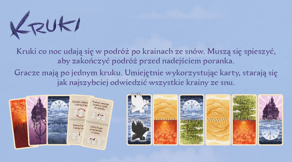 Elementy gry Kruki – karty i instrukcja od NASZA KSIĘGARNIA