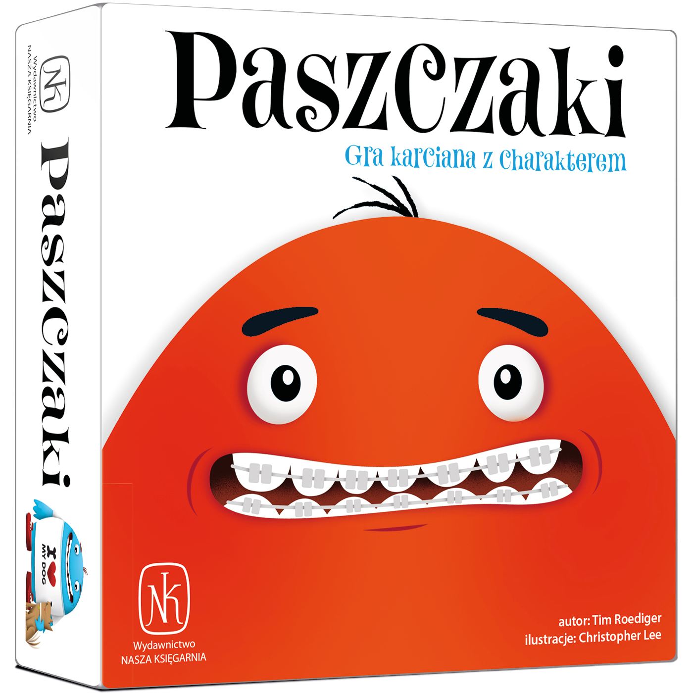 Paszczaki gra karciana NASZA KSIĘGARNIA - pudełko i karty