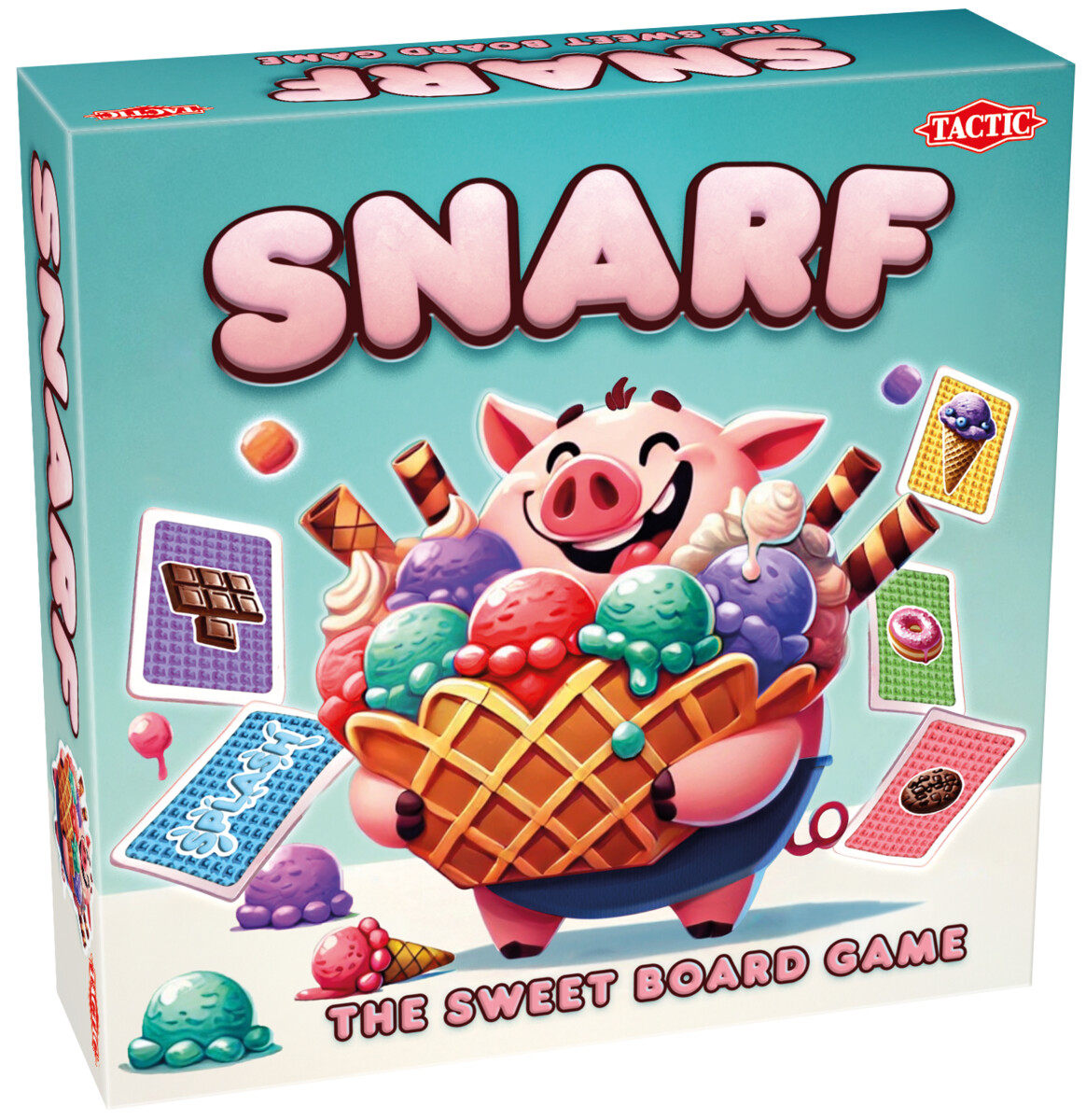 Snarf Tactic Games, rodzinna gra planszowa ze świnką i kartami