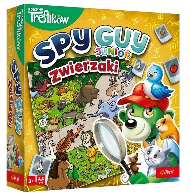 Spy Guy Junior Zwierzaki Trefl PAP – kooperacyjna gra planszowa o szukaniu zwierząt