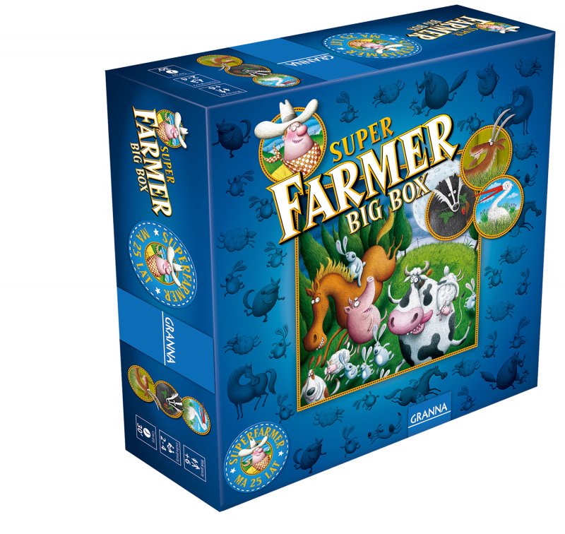 Wydanie Superfarmer Big Box z dodatkami i zmienionymi planszami gracza
