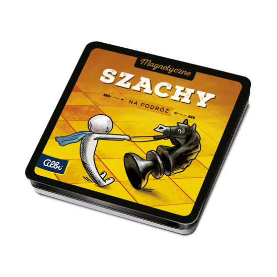 Szachy magnetyczne ALBI z magnetyczną planszą 135x135 mm do gry dla 2 osób
