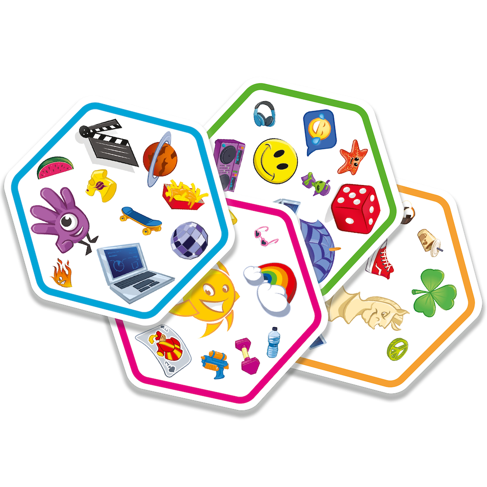Dobble Connect – szczegóły kart i instrukcji gry karcianej REBEL