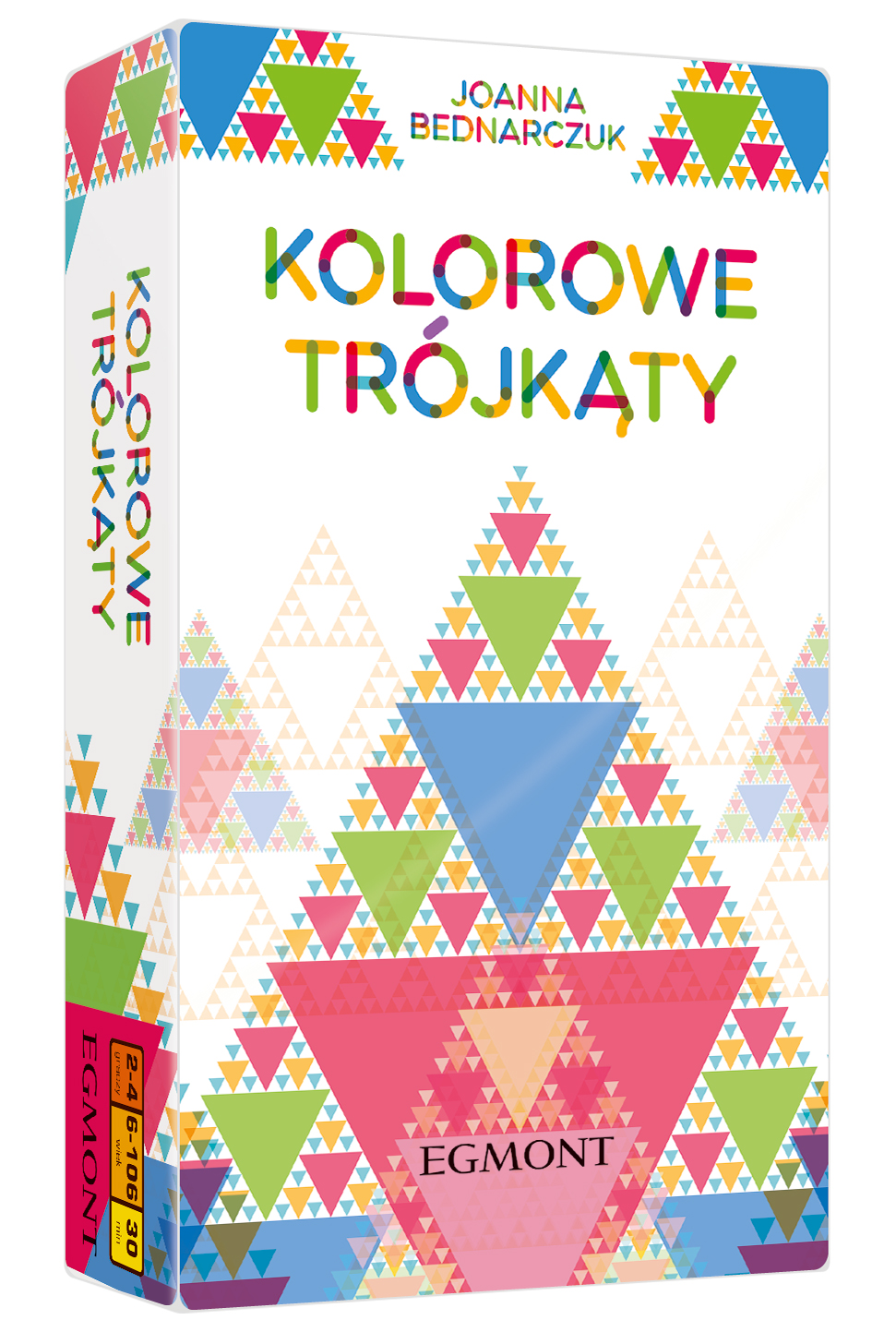 Kolorowe Trójkąty Egmont PAP, gra logiczna z kafelkami w kształcie trójkątów