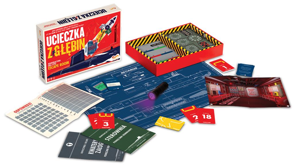 Ucieczka z głębin gra logiczna Fox Games okładka