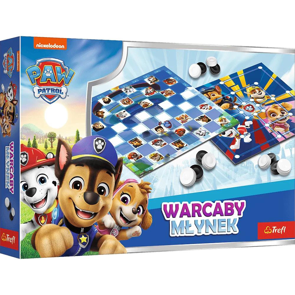 Pionki i elementy do gier Warcaby i Młynek Psi Patrol od Trefl PAP