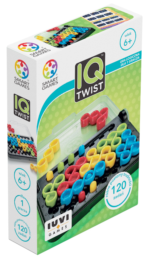 IQ Twist gra logiczna IUVI Games z planszą i elementami