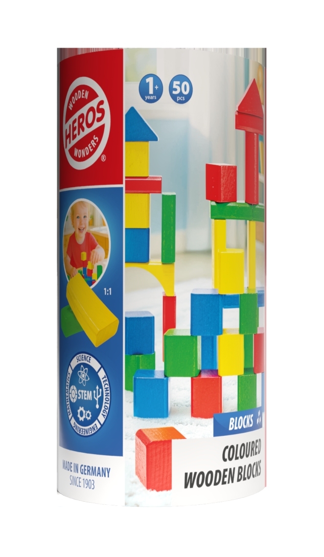 Zestaw klocków drewnianych TACTIC GAMES w pudełku 252x123 mm