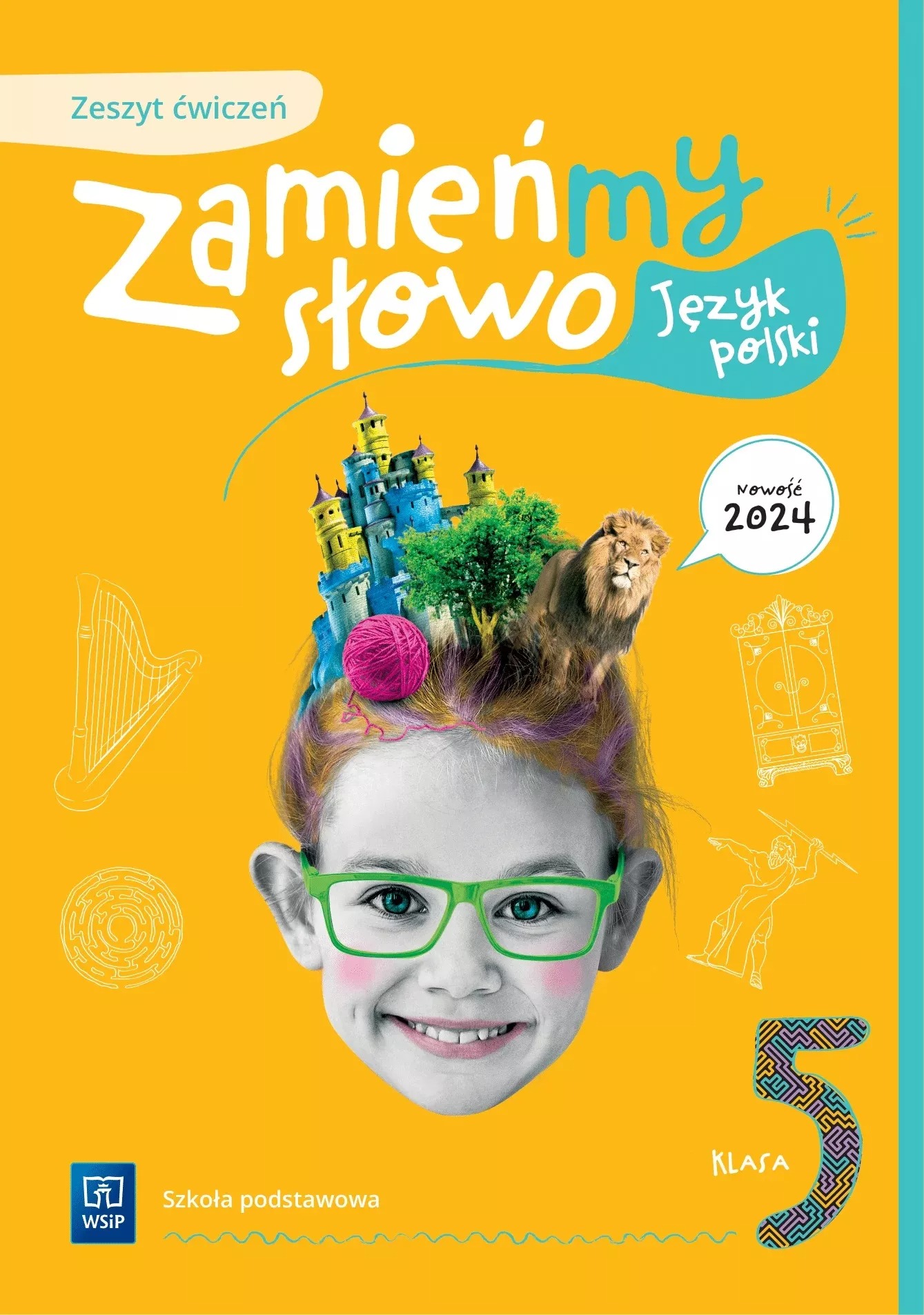 Zeszyt ćwiczeń Zamieńmy słowo 5 WSIP DOTACJA - okładka zeszytu ćwiczeń do języka polskiego dla klasy 5