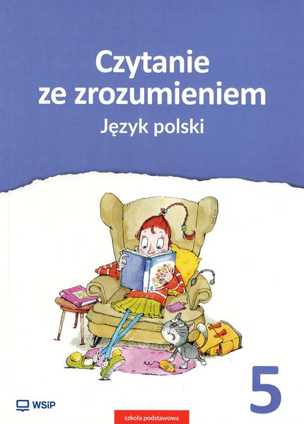 Zeszyt ćwiczeń Czytanie ze zrozumieniem klasy 5 WSIP DOTACJA z ilustracją na okładce
