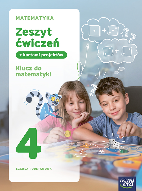 Zeszyt ćwiczeń Klucz do matematyki 4 Nowa Era - okładka zeszytu ćwiczeń dla klasy 4