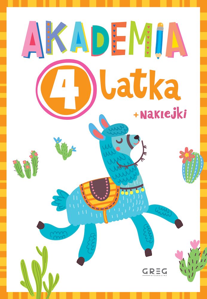Akademia 4-latka książeczka edukacyjna z zadaniami dla dzieci 4-letnich wydawnictwa GREG