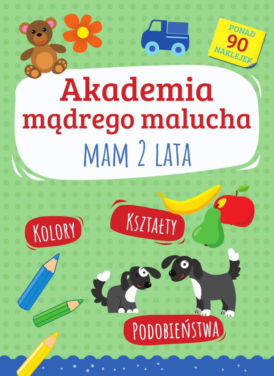 Książeczka edukacyjna Akademia mądrego malucha Mam 2 lata SBM z kolorową okładką