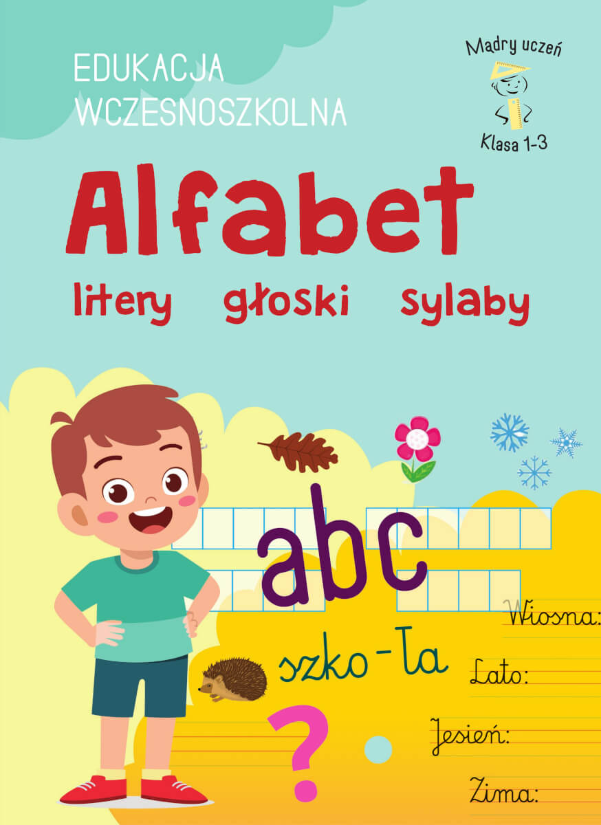 Książka edukacyjna Alfabet, litery, głoski i sylaby SBM dla klas 1-3 szkoły podstawowej