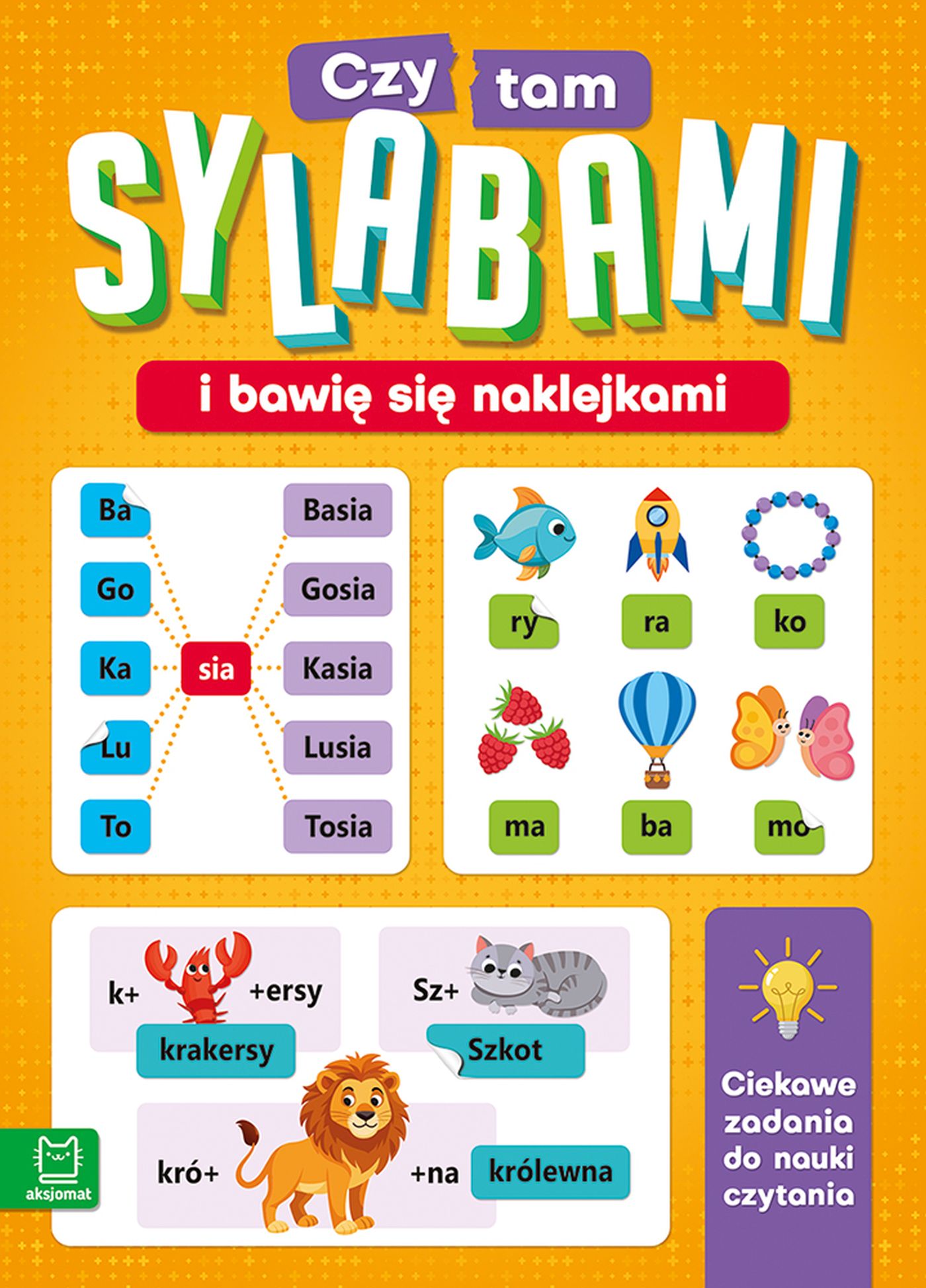 Książka Czytam sylabami i bawię się naklejkami do nauki czytania
