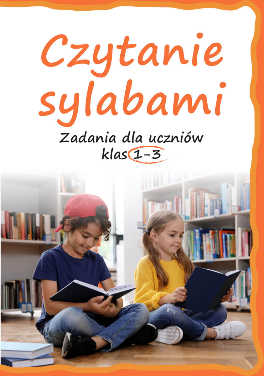 Książka Czytanie sylabami SBM – 64 strony ćwiczeń do nauki czytania dla klas 1–3
