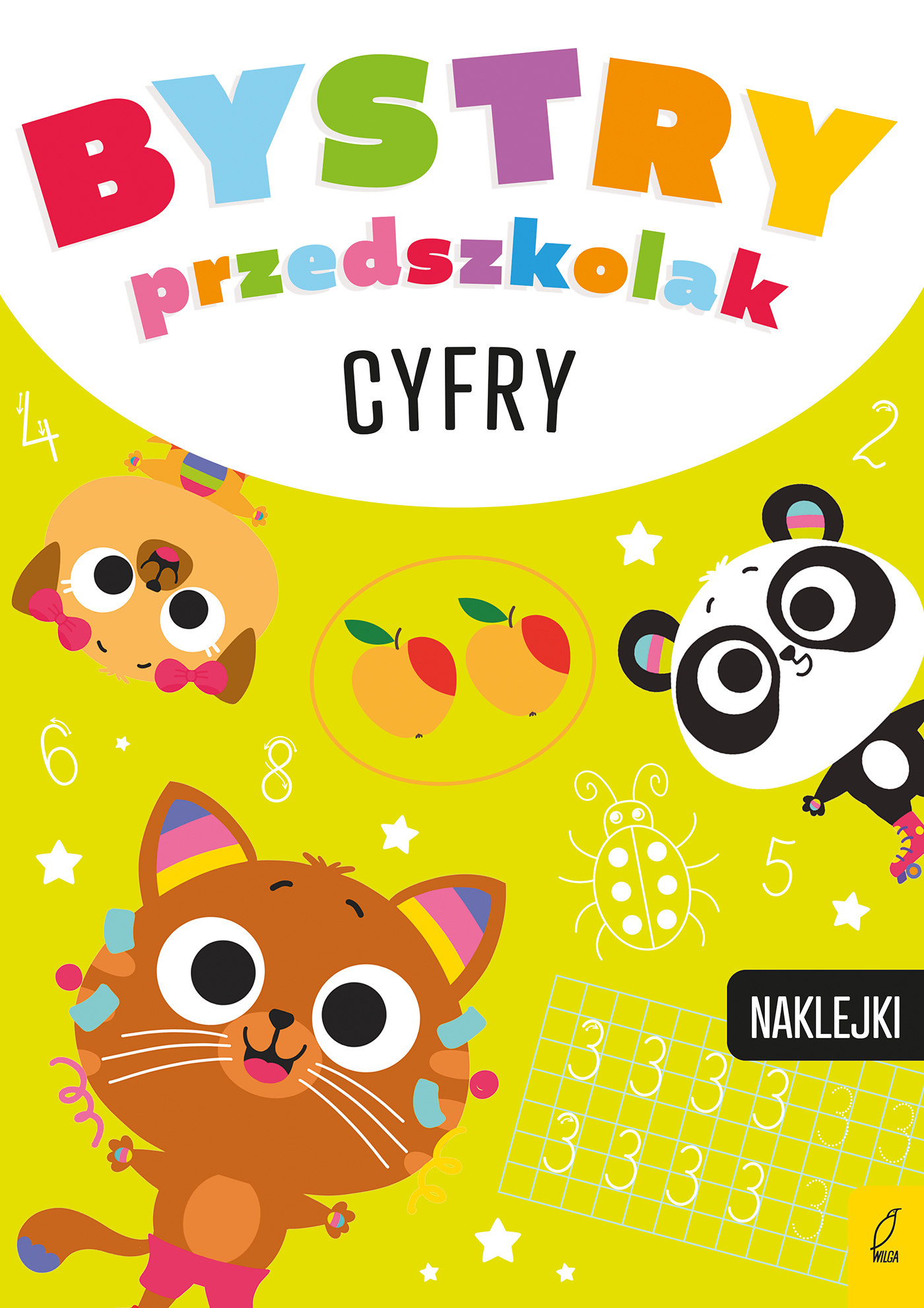 Książeczka edukacyjna Bystry przedszkolak. Cyfry wydawnictwa Wilga, format 290x205x1 mm