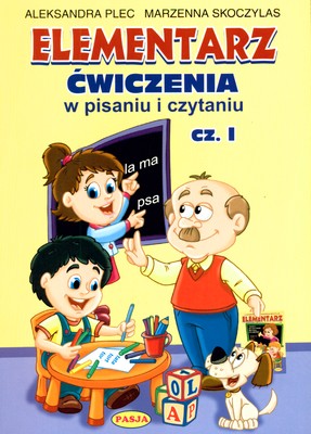 Elementarz – ćwiczenia w pisaniu i czytaniu Pasja, okładka książki edukacyjnej