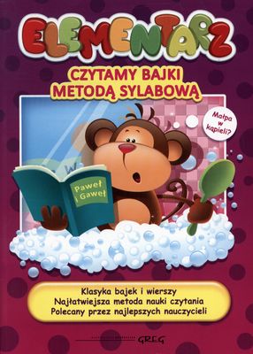 Elementarz do czytania metodą sylabową – okładka książki GREG