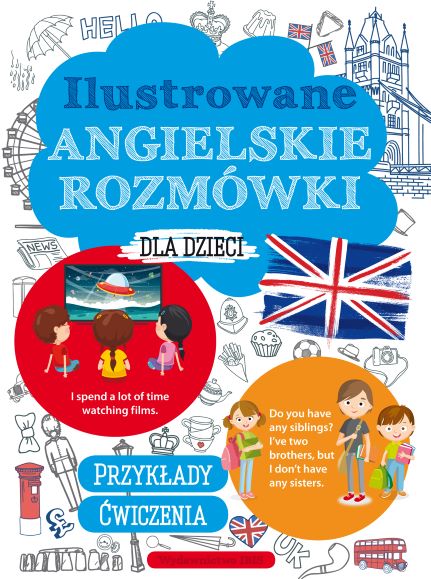 Ilustrowane angielskie rozmówki dla dzieci Wydawnictwo IBIS – okładka książki edukacyjnej