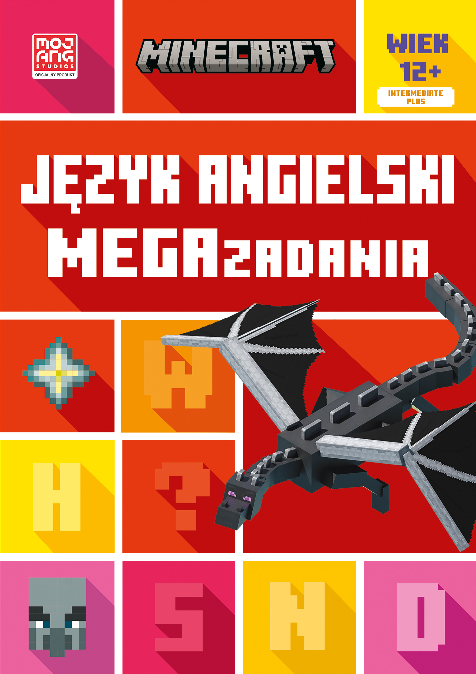 Okładka książki Minecraft. Język angielski. Megazadania 12+ HARPERKIDS