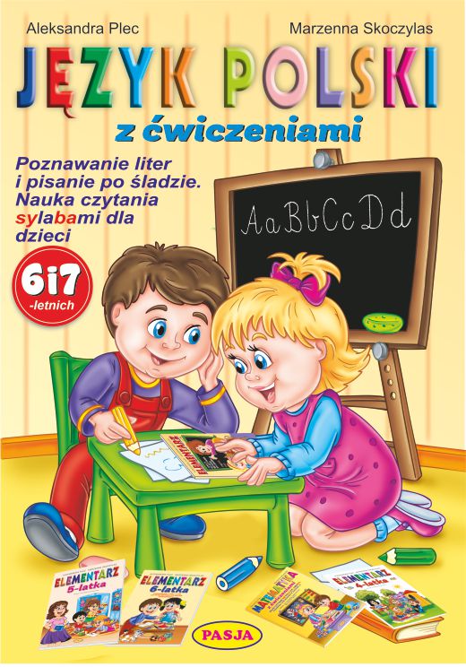 Okładka książki Język polski z ćwiczeniami Pasja 297x210x1 mm