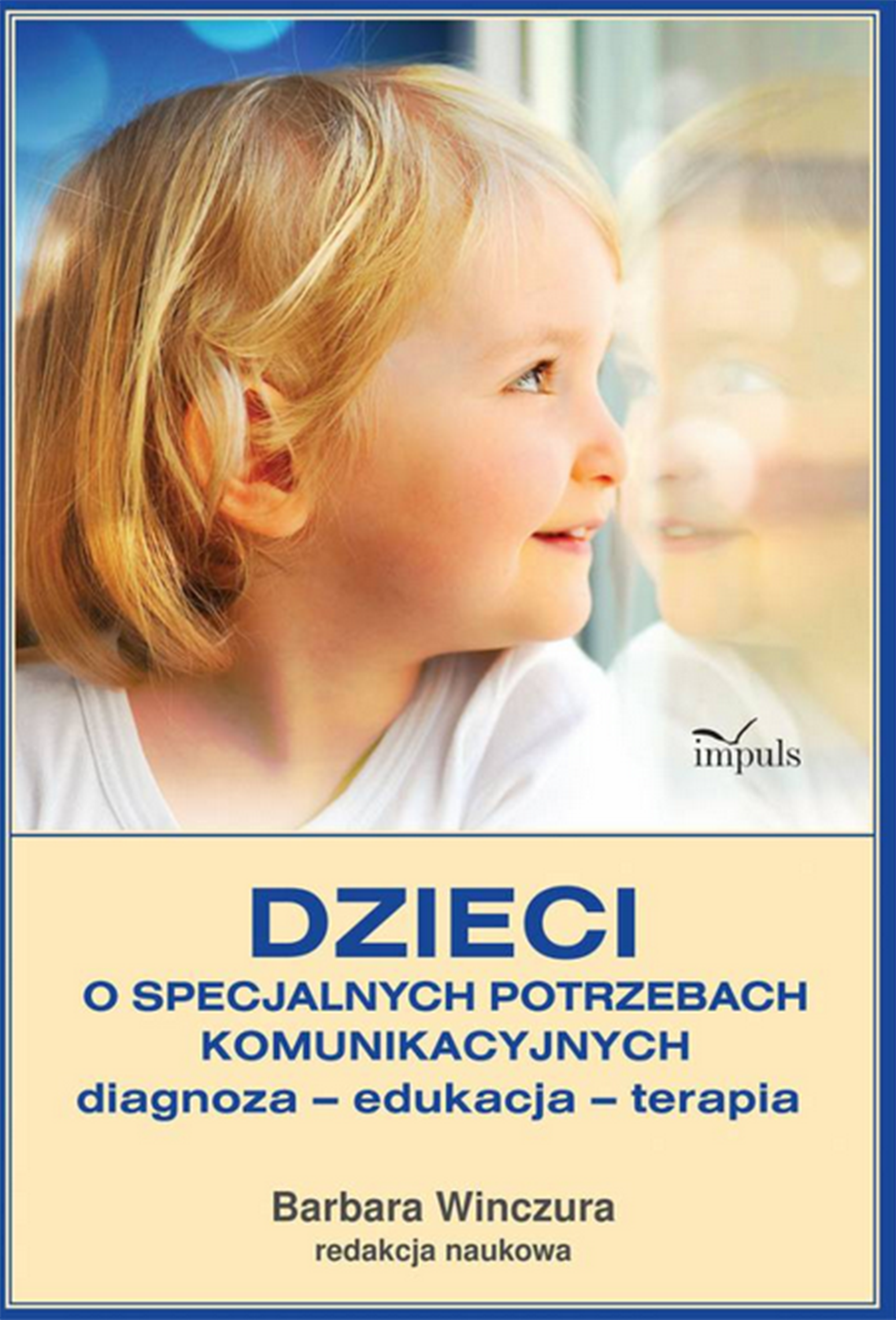 Książka o specjalnych potrzebach komunikacyjnych IMPULS, okładka publikacji