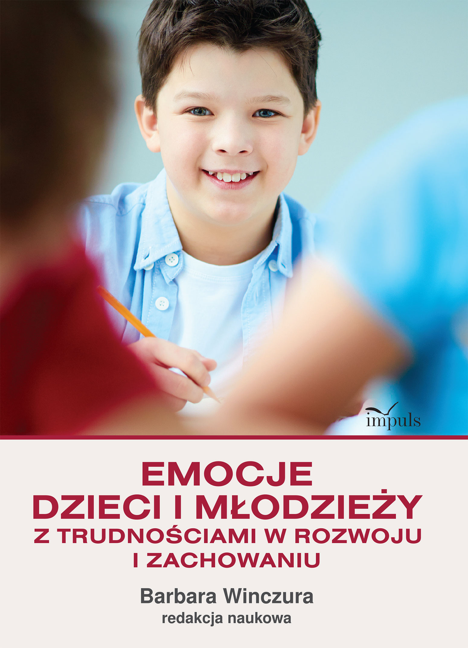 Okładka poradnika IMPULS o emocjach dzieci i młodzieży z trudnościami w rozwoju i zachowaniu