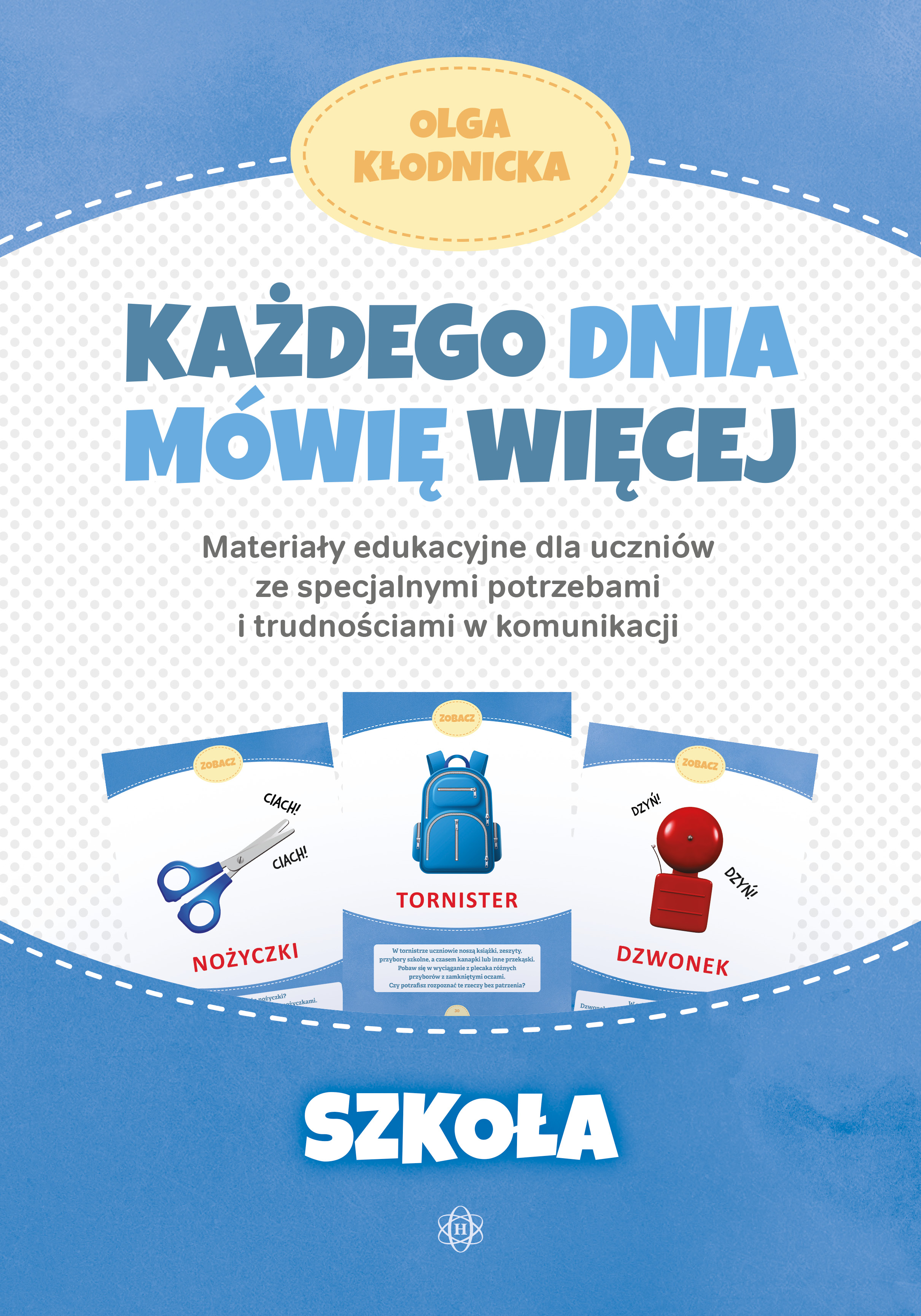 Książka Każdego dnia mówię więcej – materiały edukacyjne Harmonia podręczniki, okładka i ilustracje