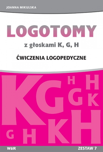 Logotomy z głoskami K, G, H - książka logopedyczna WIR do ćwiczeń wymowy i grafomotoryki