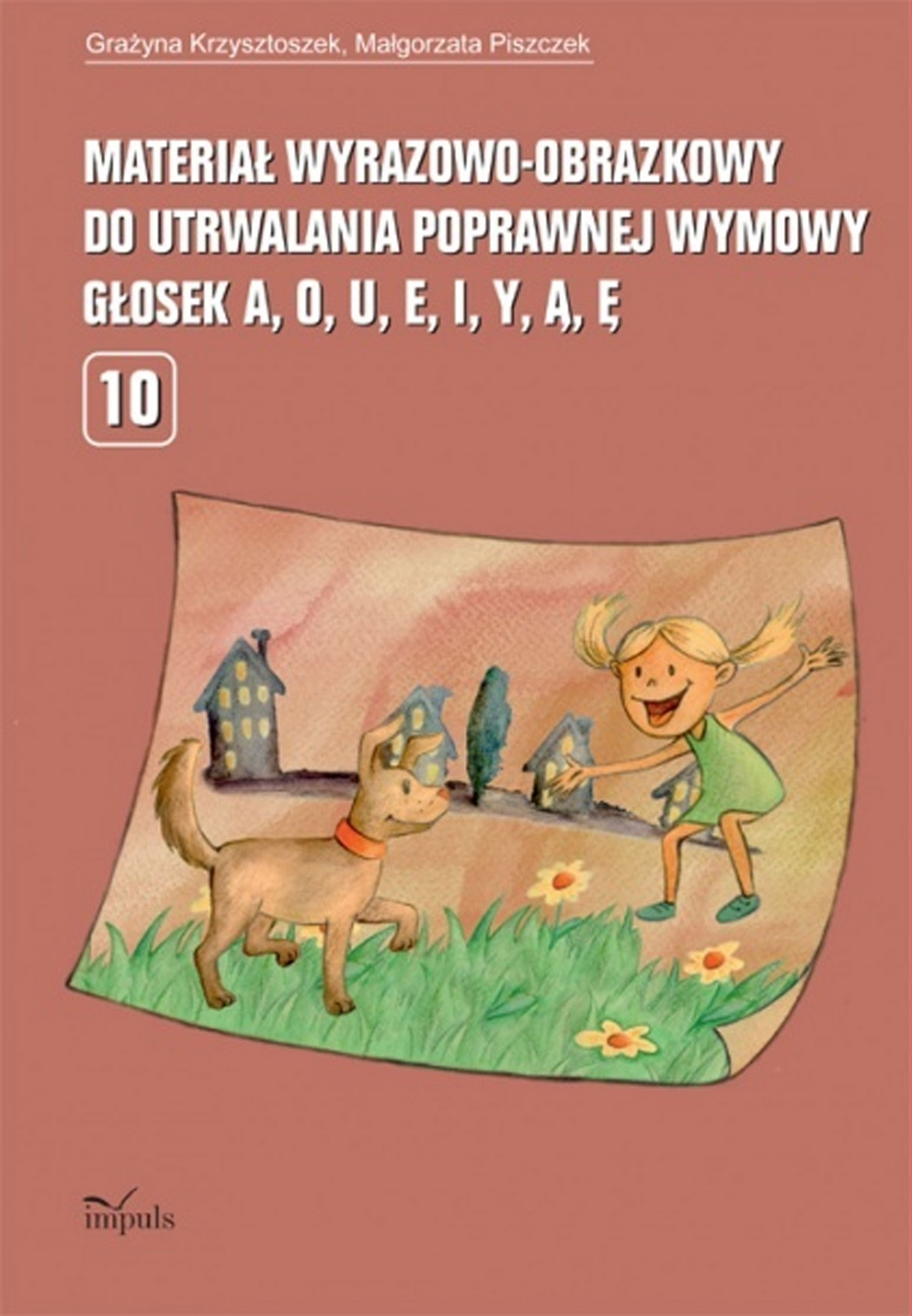 Materiał wyrazowo-obrazkowy do ćwiczeń wymowy samogłosek IMPULS 280x186x3 mm
