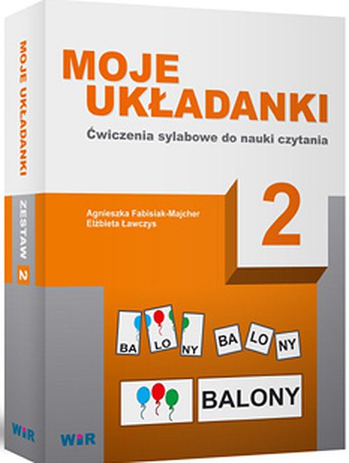 Moje układanki 2 – zestaw ćwiczeń sylabowych do nauki czytania od wydawnictwa Wir (T) w formacie 220x160 mm