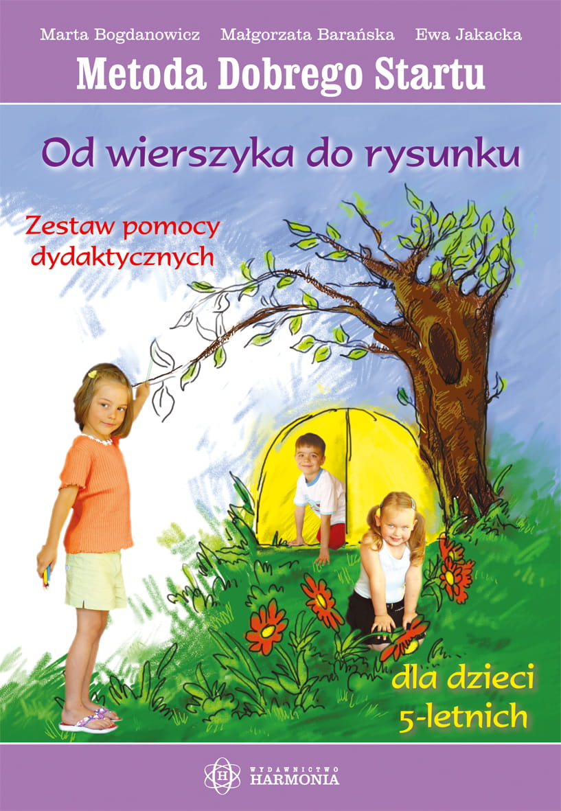 Metoda Dobrego Startu HARMONIA, zestaw kart i pomocy do ćwiczeń dla pięciolatków