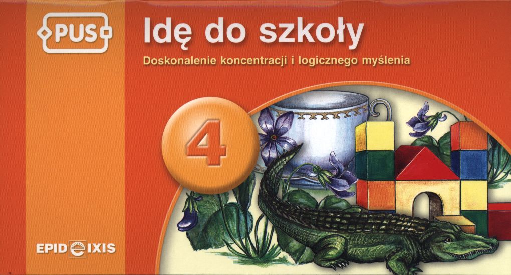 Książeczka "Idę do szkoły 4" EPIDEIXIS - ćwiczenia koncentracji i logicznego myślenia dla dzieci