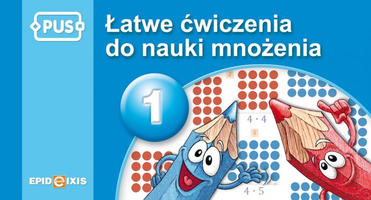 Okładka książki PUS Łatwe ćwiczenia do nauki mnożenia 1 wydawnictwa EPIDEIXIS