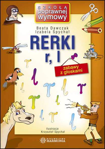 Rerki R, L. Zabawy z głoskami książka logopedyczna HARMONIA dla dzieci od 3 lat
