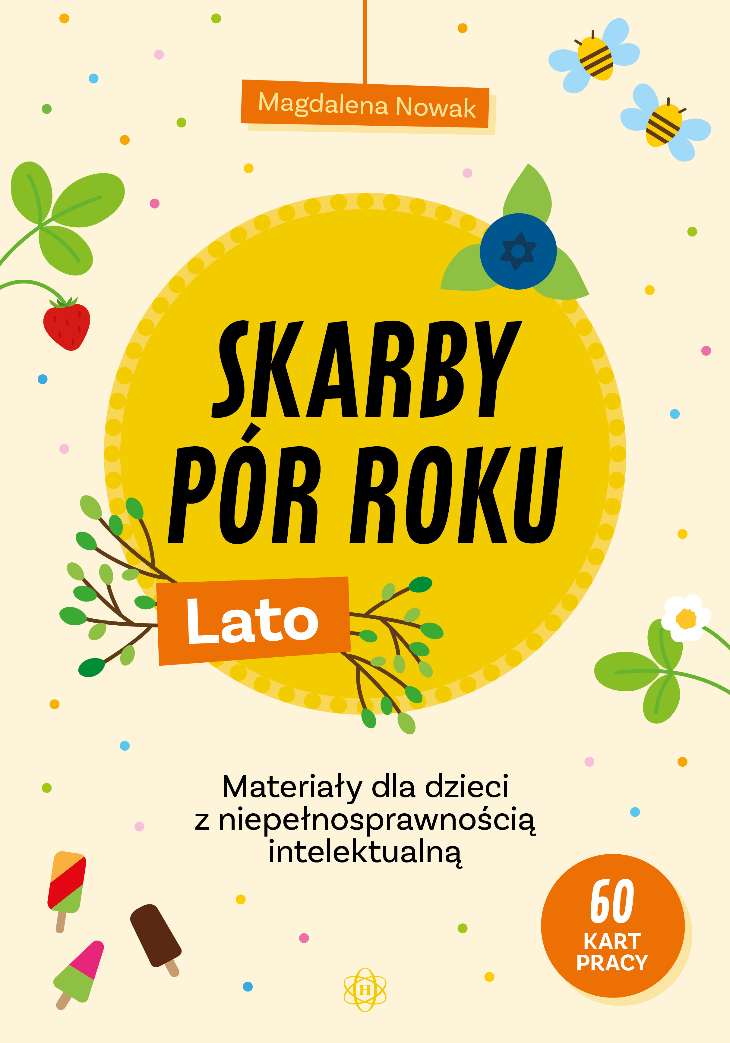 Okładka książki Skarby pór roku. Lato od Harmonia podręczniki z ćwiczeniami rewalidacyjnymi dla dzieci