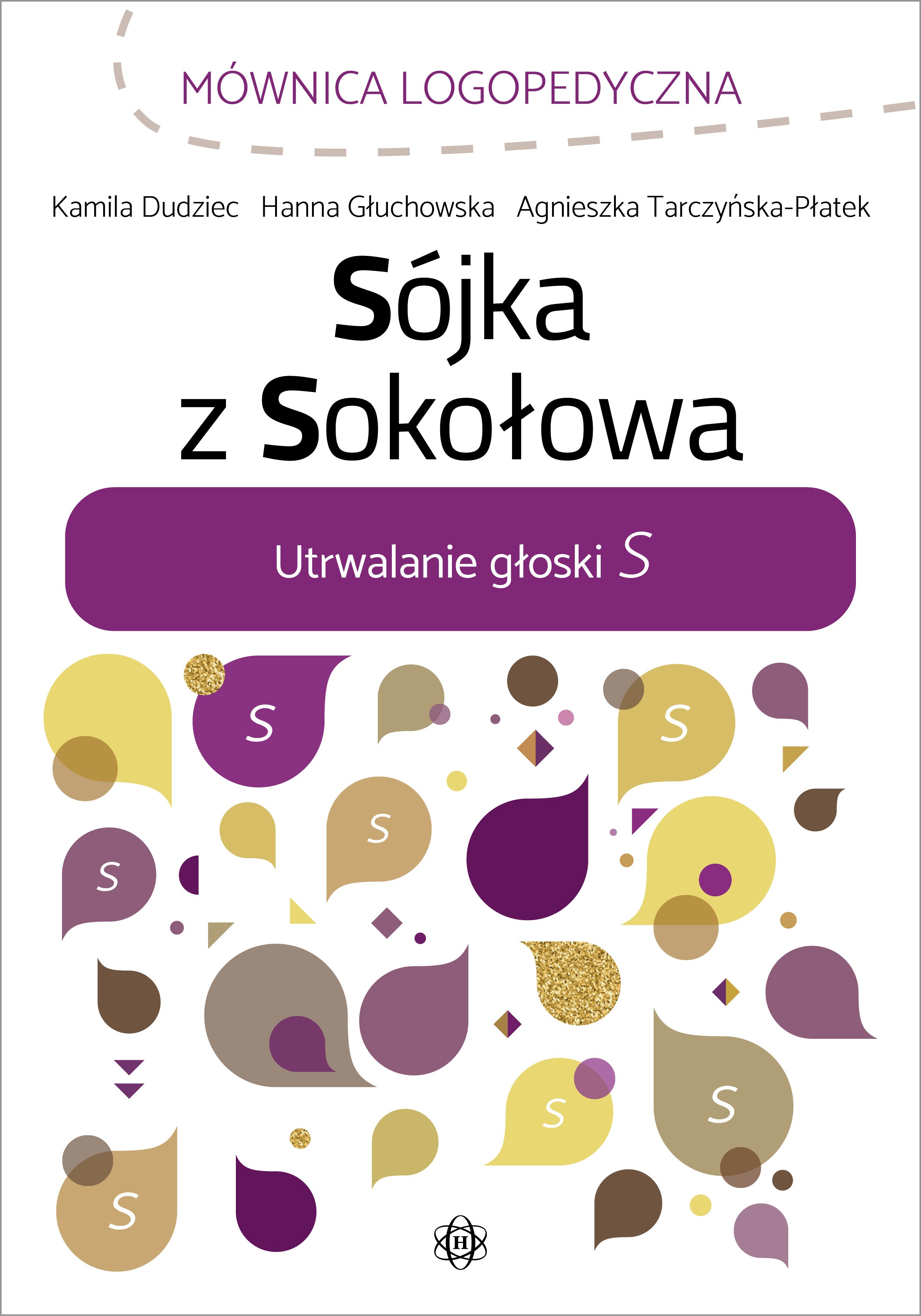 Okładka zeszytu logopedycznego Sójka z Sokołowa HARMONIA – ćwiczenia utrwalające głoskę S