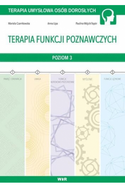 Terapia funkcji poznawczych 3 WIR – okładka książki z ćwiczeniami dla dorosłych