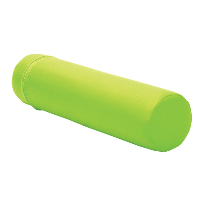 Zielony walec sensoryczny EDUFIT Ø 15 x 60 cm na macie do ćwiczeń stabilizacyjnych