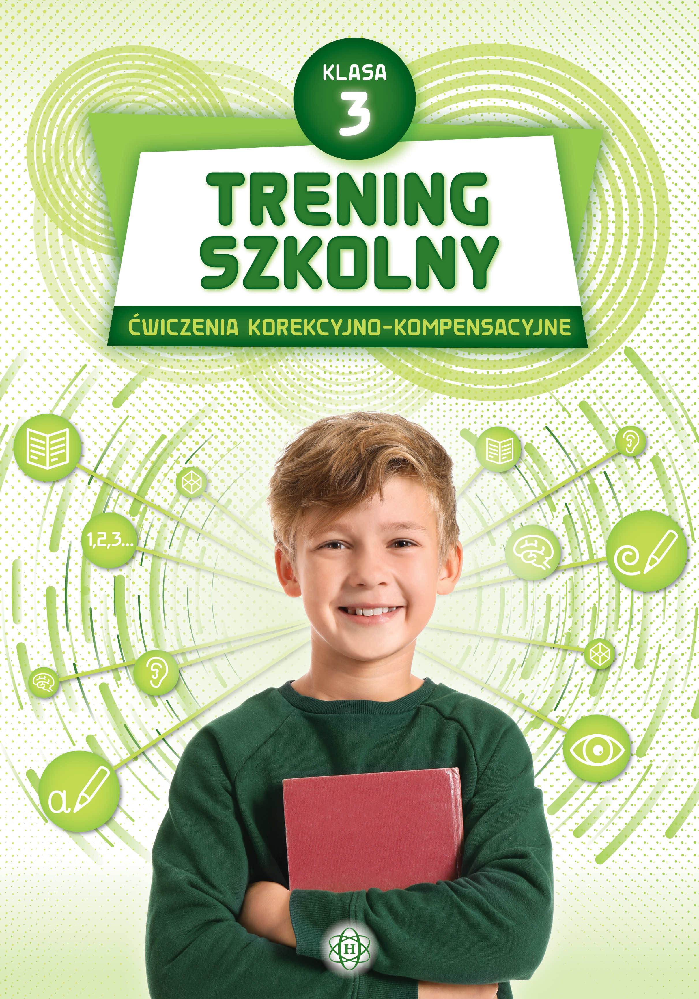 Trening szkolny klasa 3 ćwiczenia korekcyjno-kompensacyjne Harmonia podręczniki, okładka książki format 293x205 mm