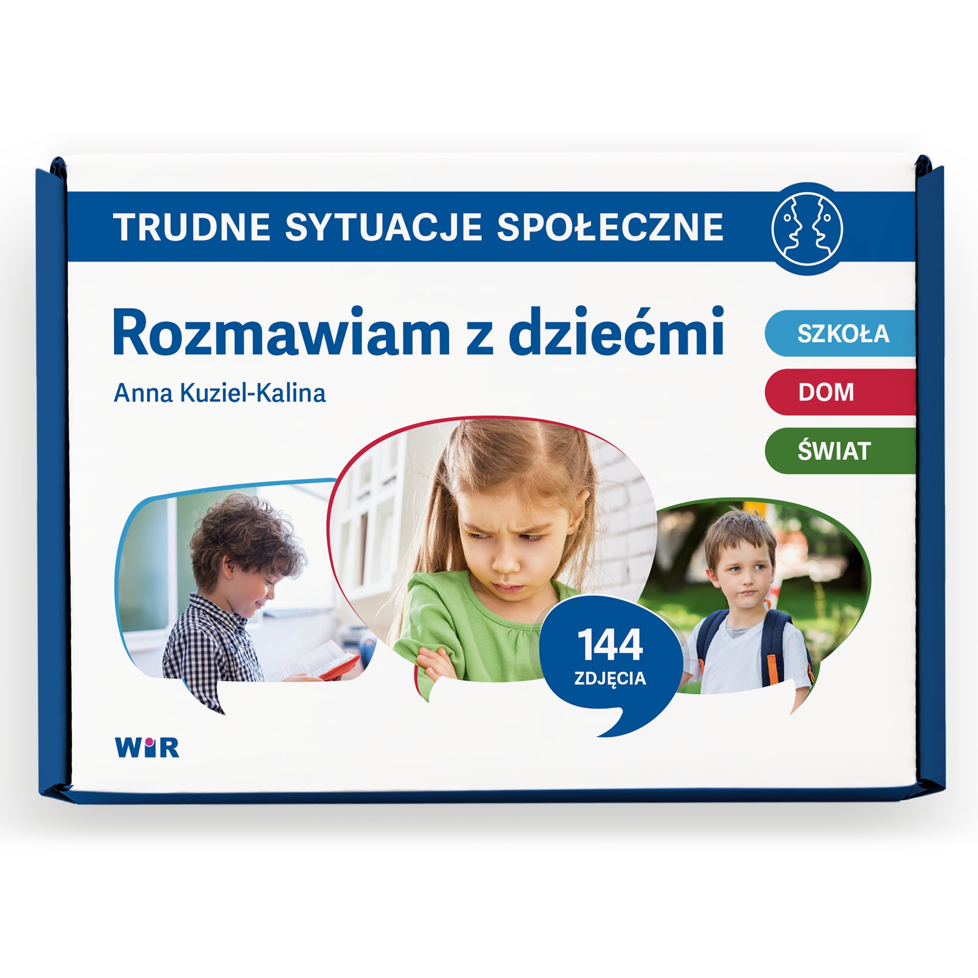 Zestaw 144 kart Trudne sytuacje społeczne Wir (T) – okładka książki edukacyjnej