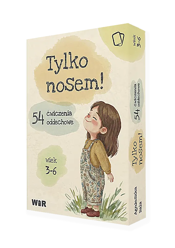 Zestaw kart ćwiczeń oddechowych Tylko nosem! Wir (T) wspierający prawidłowy tor oddechowy u dzieci 3-6 lat